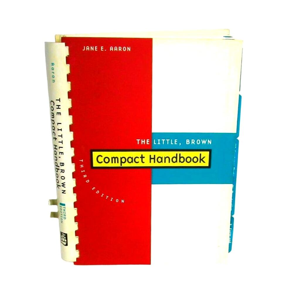 The Little, Brown Compact Handbook 3d Ed. 1998 Jane Aaron Writing Grammar Guide